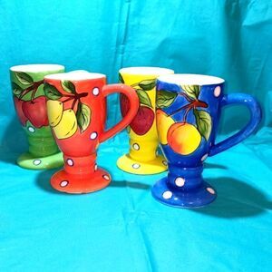 Fruit Du Jour mugs. Colorful fruit print